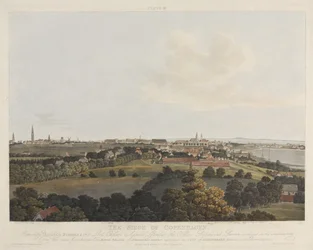 デンマーク1807：コペンハーゲンの包囲、ロバートポラード（1792-1876）とジョセフコンスタンティンスタドラー（1780-1812）によって彫刻され、1807（カラーアクアチント）で出版されました